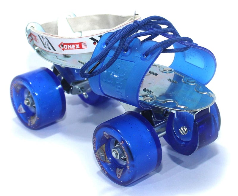 Jonex JJ Super Tenacity Roller Skates, Roller Skates, for Men, Skates for Women,Adjustable,Outdoor & Indoor Illuminating (Blue) - Image 1