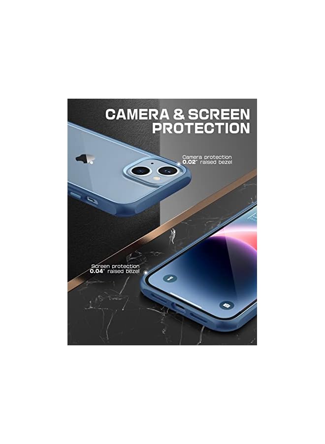 SupCase Unicorn Beetle Style Series Case for iPhone 14 Plus 6.7 Inch (2022), Premium Hybrid Protective Slim Clear Case (Azure) - Image 5