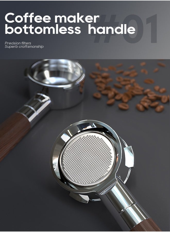 HiBREW HiBREW 58mm Bottomless Coffee Powder Handle Portafilter 304 stainless steel Tmaper Distributor For H10A  - Image 2