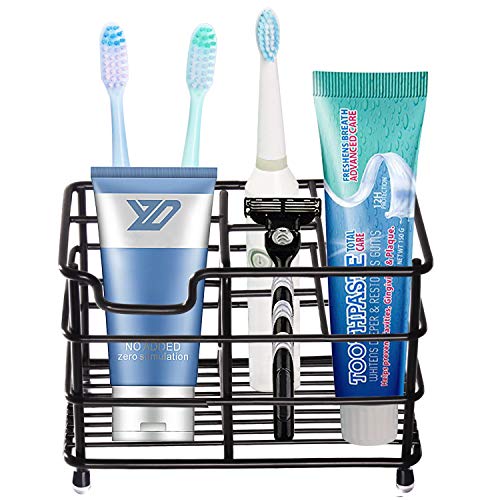 HYRIXDIRECT Toothbrush Holders for Bathrooms Stainless Steel Rustproof Electric Toothbrush Holder Toothpaste Organizer Tooth Brush Storage Stand - Image 3