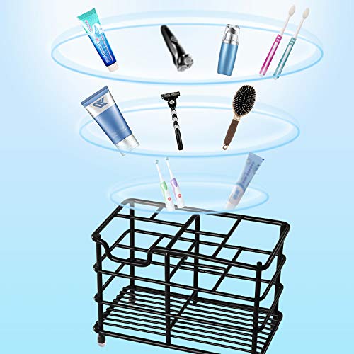 HYRIXDIRECT Toothbrush Holders for Bathrooms Stainless Steel Rustproof Electric Toothbrush Holder Toothpaste Organizer Tooth Brush Storage Stand - Image 5
