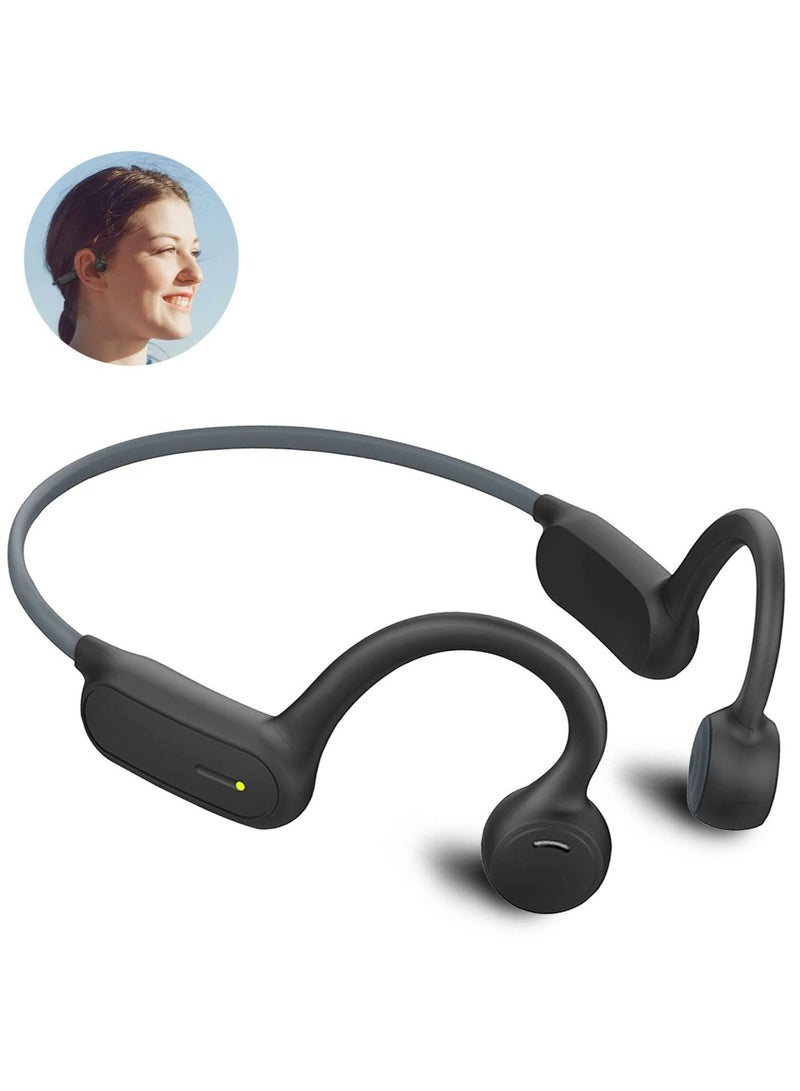 Captaintech Bone Conduction Headphones IPX4 Waterproof Headphones Open Ear headphones Bluetooth for Running Cycling Gym - Image 1