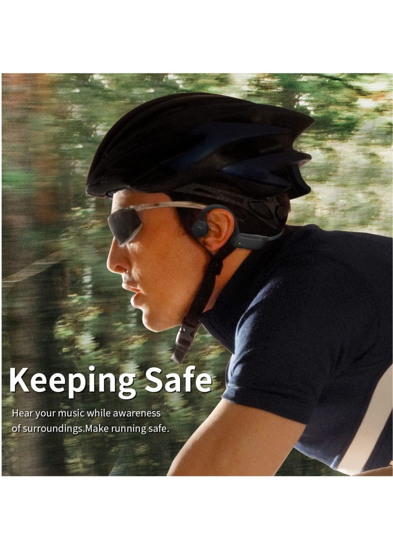 Captaintech Bone Conduction Headphones IPX4 Waterproof Headphones Open Ear headphones Bluetooth for Running Cycling Gym - Image 3
