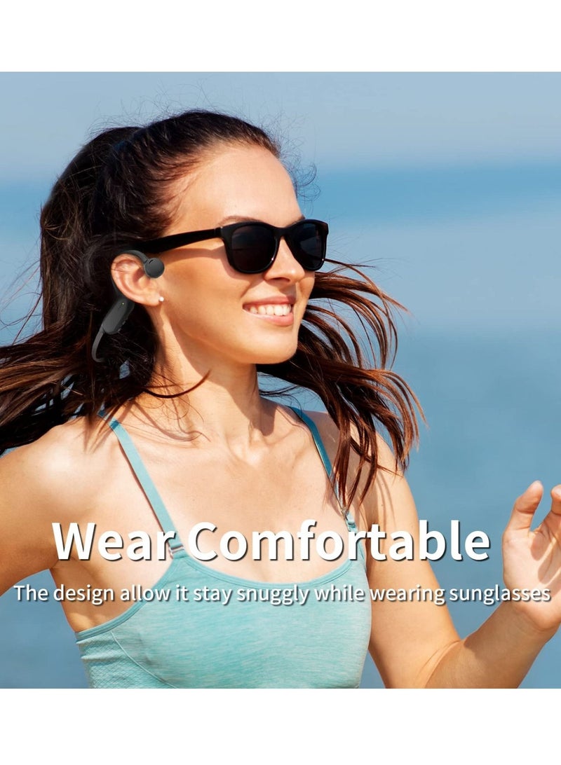 Captaintech Bone Conduction Headphones IPX4 Waterproof Headphones Open Ear headphones Bluetooth for Running Cycling Gym - Image 4