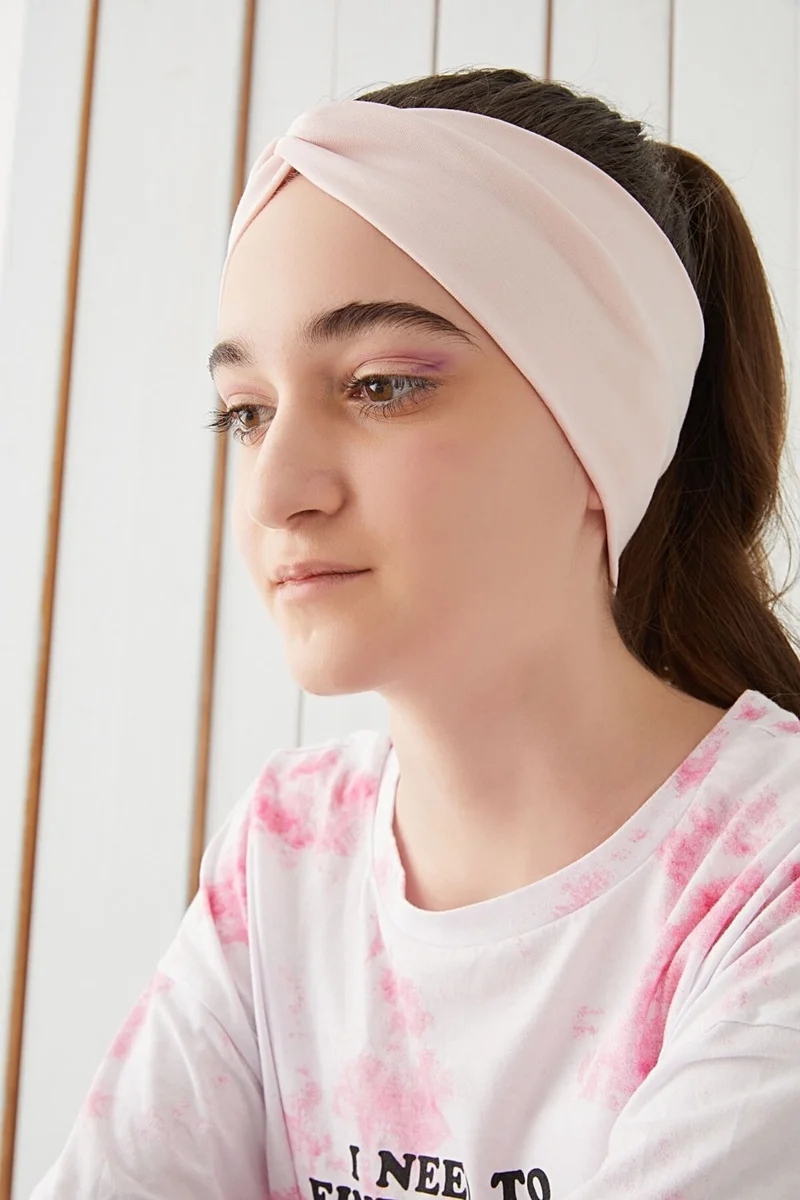 بيبيجيز Sugar Powder Children's Youth Bandana Hair Band Extra Soft Flexible Natural 100% Cotton Combed