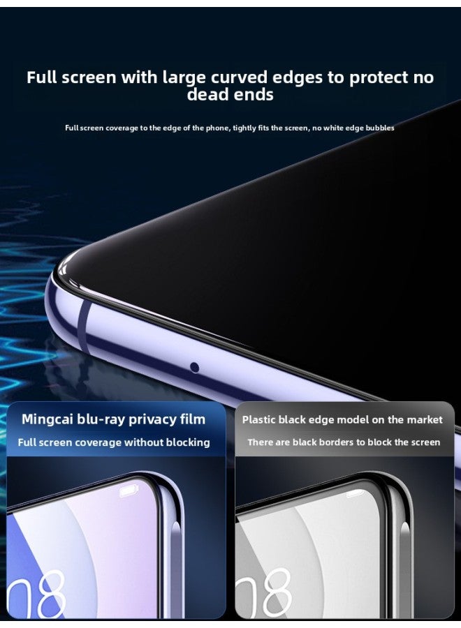 For Huawei Nova 7 Tempered Film Nove7se Anti-Peep Film Novo Full Screen Coverage Anti-Blue Light Note7 Mobile Phone N-Colour:[blue Light Version] [2 Pieces] Eye Protection And Anti-blue Light◉Comes With Anti-scratch Back Film-Size:For Huawei Nova 7  - Image 2