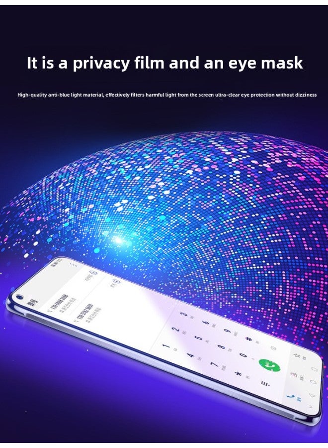 For Huawei Nova 7 Tempered Film Nove7se Anti-Peep Film Novo Full Screen Coverage Anti-Blue Light Note7 Mobile Phone N-Colour:[blue Light Version] [2 Pieces] Eye Protection And Anti-blue Light◉Comes With Anti-scratch Back Film-Size:For Huawei Nova 7  - Image 5