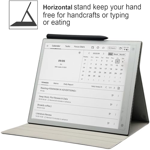 GOVTVA Magnetic Stand Folio Case for 10.65'' iFLYTEK AINOTE 2 (2025 Released) Ultra-Thin Lightweight Premium PU Leather Cover with Built-in Pen Holder, Auto Sleep/Wake (Misty Forest) - Image 4
