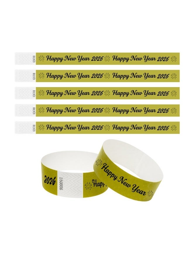 برينت شوب فور مي أساور المعصم الورقية للعام الجديد - أساور المعصم للمناسبات وحفلات رأس السنة الجديدة والاحتفالات - أساور معصم تايفك الآمنة للتحكم في الحشود وإدارة الدخول - Image 1