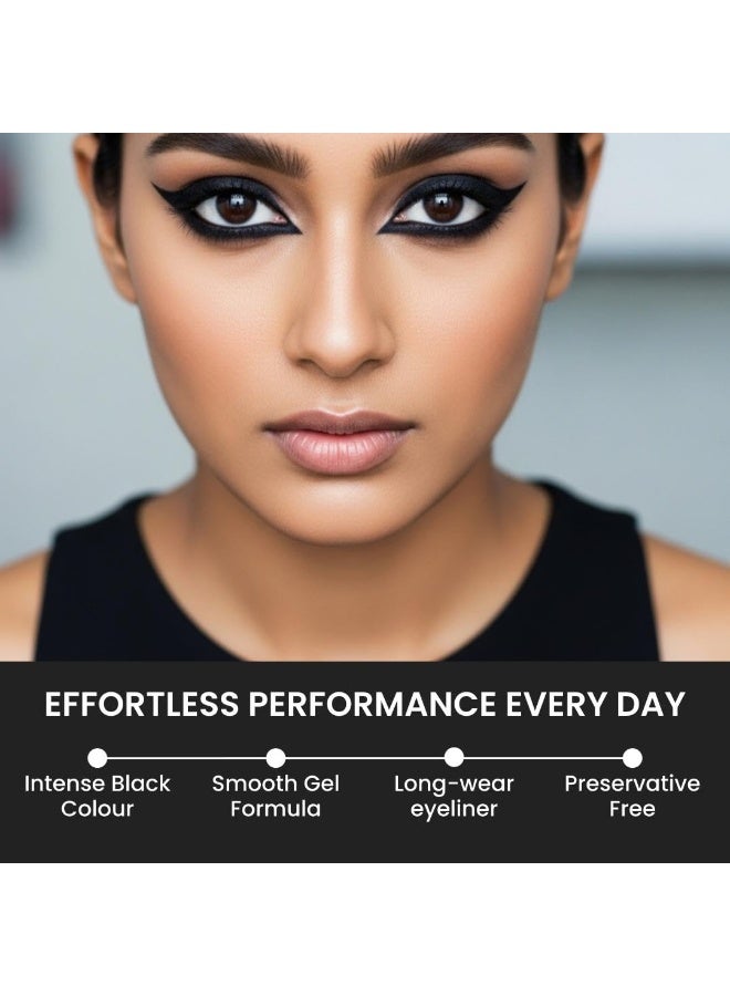 Make Up for Life Gel Eye Liner, Black, 3.3g - Image 2