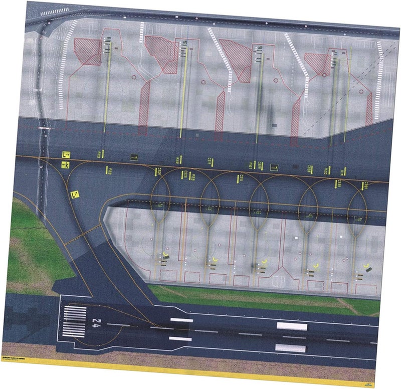 klarako 1/500 & 1/400 Model Airport Runway Sections Sheet Jets Ground Airport Service Support Vehicles Accessories - Image 1