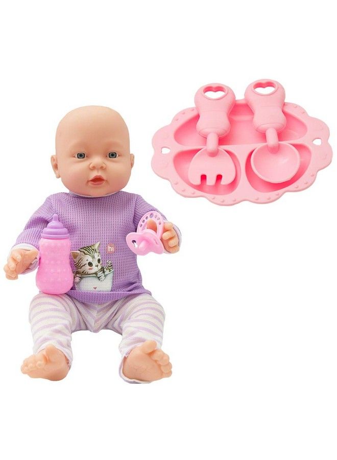 34 Pieces Baby Doll Care Set Doll Feeding And Changing Accessories Set Baby Doll Accessories In Bag, Without Doll  - Image 3