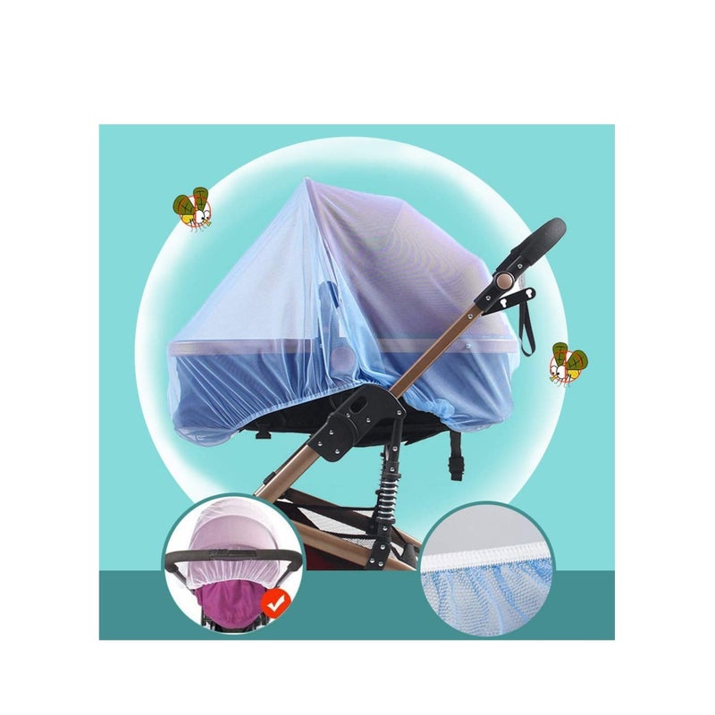 SOLARAE Mosquito Net for Stroller - 2 Pack Durable Baby Stroller Mosquito Net - Perfect Bug Net for Strollers, Bassinets, Cradles, Playards, Portable Mini Crib Odorless & Durable Material - Image 4