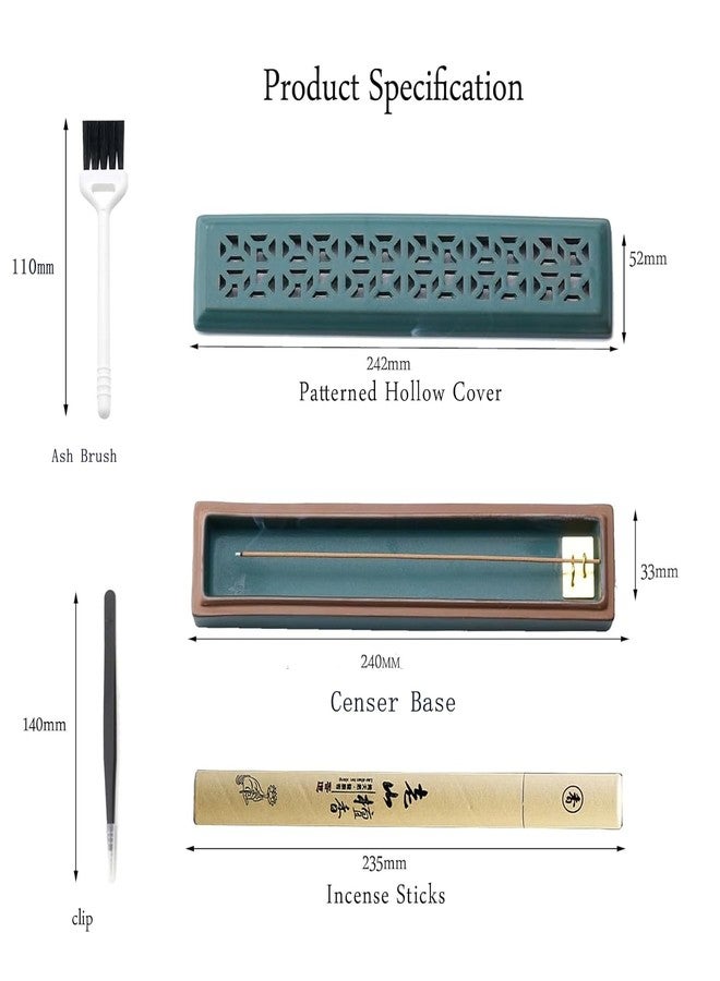 CEREMONY Incense Holder for Sticks，Ceramic Insence-Stick Holder Ash Catcher，Incense Holder Timkburner for Meditation Yoga Spa Room Decor - Image 4
