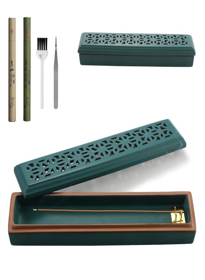 CEREMONY Incense Holder for Sticks，Ceramic Insence-Stick Holder Ash Catcher，Incense Holder Timkburner for Meditation Yoga Spa Room Decor - Image 1
