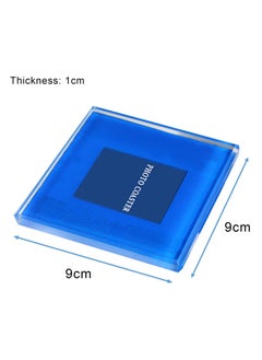 Vitacelli Photo Coaster | Personalised Glass Photo Coasters | Photo Coasters set of 4 | Photo Insert Square Placemat  - Image 2