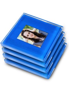 Vitacelli Photo Coaster | Personalised Glass Photo Coasters | Photo Coasters set of 4 | Photo Insert Square Placemat  - Image 4