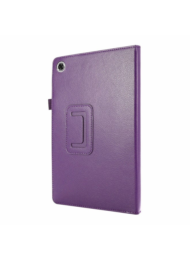 For Lenovo M7/M8/M10/P11 Two-fold Flat Protective Cover Pro Litchi Pattern Two-fold Bracket Leather Cover Plus