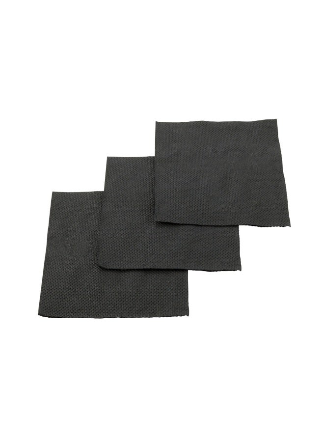 Restaurantware Luxenap 7.87 Inch Cocktail Napkins, 4800 Disposable Beverage Napkins - 2-Ply, Linen Feel, Black Paper Bar Napkins, Soft And Absorbent, For Coffee Or Snacks  - Image 2