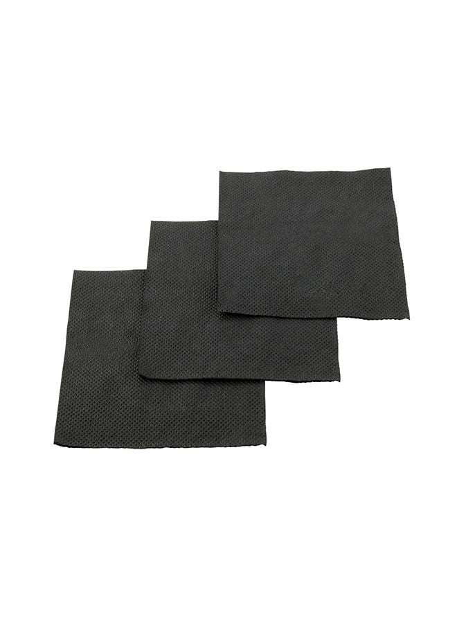 Restaurantware Luxenap 7.87 Inch Cocktail Napkins, 4800 Disposable Beverage Napkins - 2-Ply, Linen Feel, Black Paper Bar Napkins, Soft And Absorbent, For Coffee Or Snacks  - Image 5