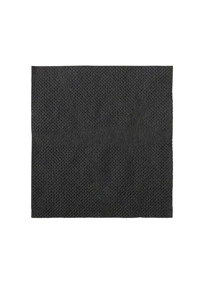 Restaurantware Luxenap 7.87 Inch Cocktail Napkins, 4800 Disposable Beverage Napkins - 2-Ply, Linen Feel, Black Paper Bar Napkins, Soft And Absorbent, For Coffee Or Snacks  - Image 4