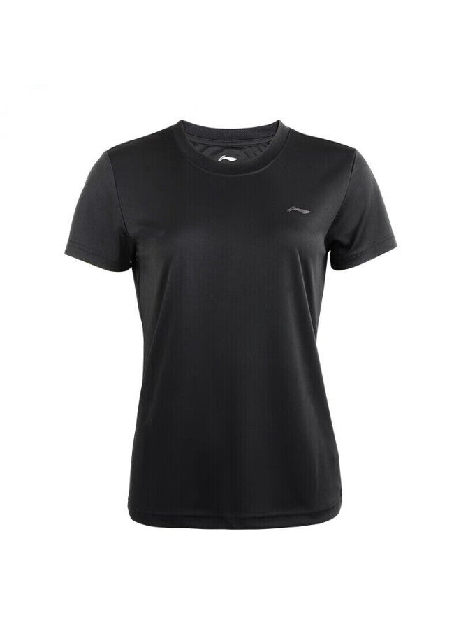 Li-Ning Li-ning Sports Apparel, New Badminton T-shirt For Men And Women, Short Sleeve, Women's Atss958-1, Black, Size L - Image 5