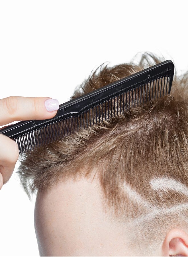Styling Gear #150 Hair Combs Set Of 6. Barber Cutting, Pocket-Sized Combs For Men And Women, For Hair Stylists, Beard, Mustache Grooming. Made In USA (Black) - Image 3