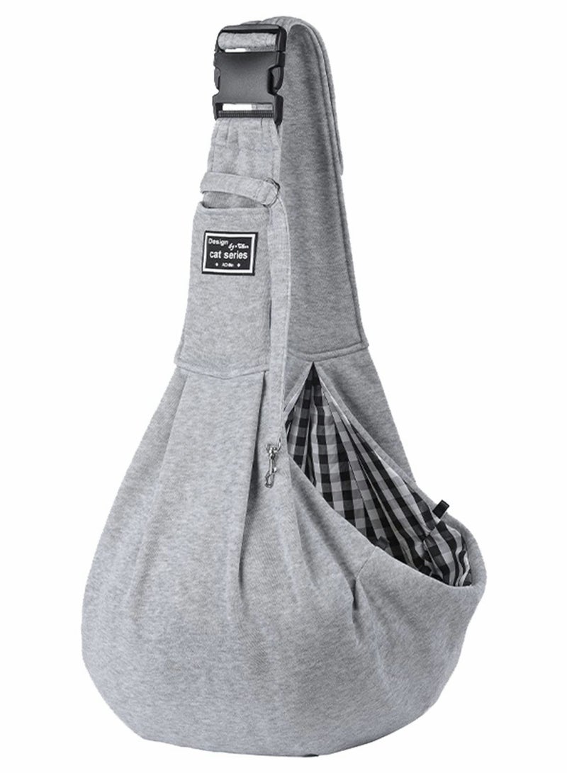 Excefore حاملة الكلاب والقطط - حقيبة ظهر للحيوانات الأليفة قابلة للعكس بدون استخدام اليدين - تصميم حقيبة ناعمة مناسبة للجراء والكلاب الصغيرة والقطط والسفر في الهواء الطلق - Image 1