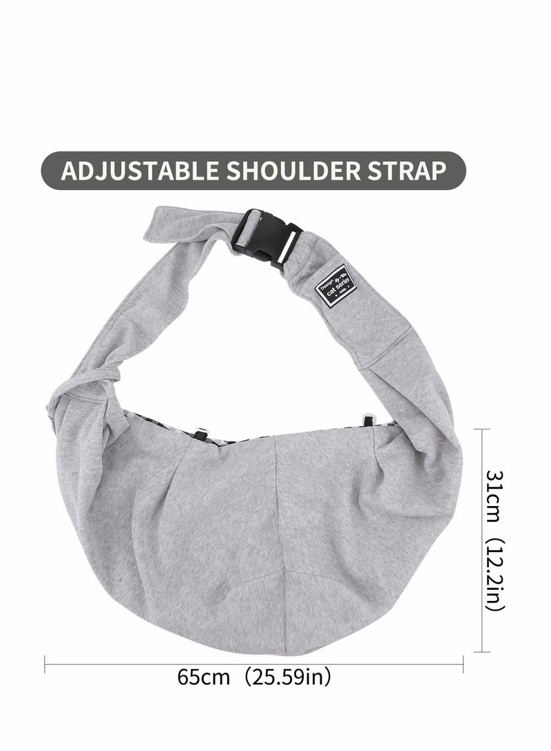 Excefore حاملة الكلاب والقطط - حقيبة ظهر للحيوانات الأليفة قابلة للعكس بدون استخدام اليدين - تصميم حقيبة ناعمة مناسبة للجراء والكلاب الصغيرة والقطط والسفر في الهواء الطلق - Image 3