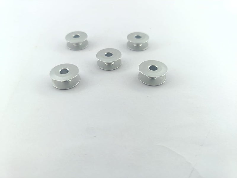advancedestore advancedestore Bobins Alluminium Big Machine Sewing Bobbins Thread Steel Bobbins Big Sewing MachinePack of 5 - Image 2