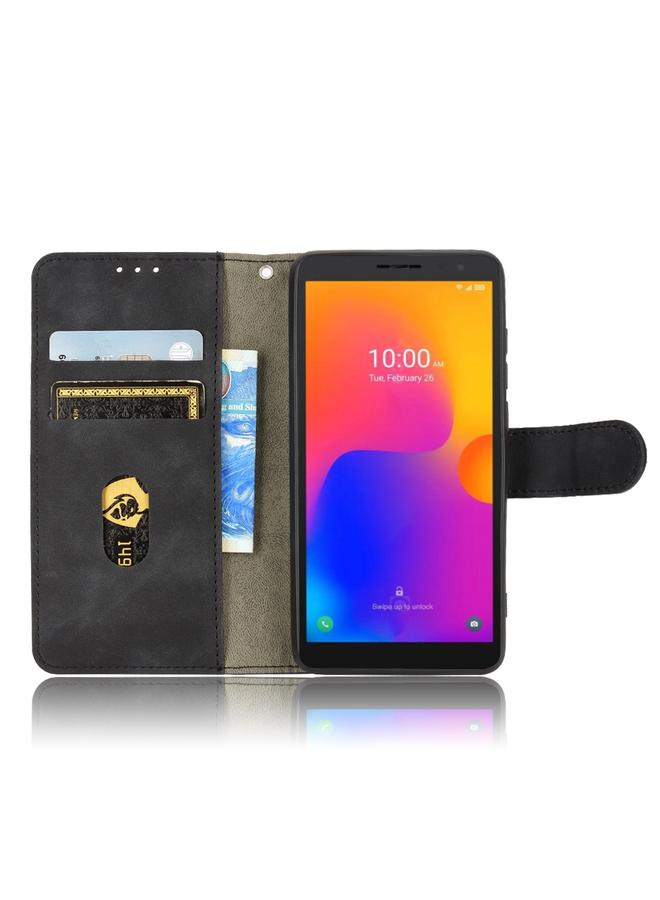 S-TOP Case For Alcatel 1B 2022 Skin Feel Magnetic Flip Leather Phone Case - Image 4