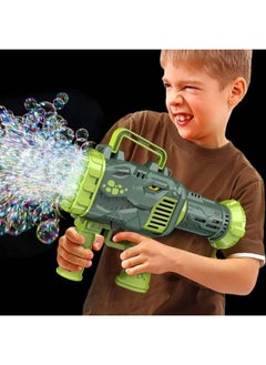 Generic 32 Holes Dinosaur Bubble Gun Rechargeable Rocket Launcher Handheld Bubble Gun Children’s Breathable Bubble Machine Toy  - Image 3
