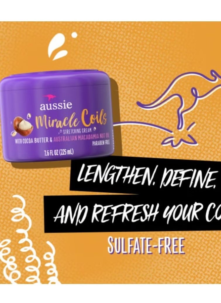 Aussie Miracle Coils Stretching Cream 225 ML 