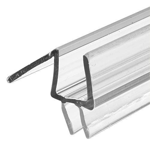 Prime-Line PrimeLine M 6258 Frameless Shower Door Bottom Seal for 38 In Thick Glass Doors Stop Shower Leaks and Create a Water Barrier 36 In Clear Vinyl Pack of 4 - Image 1