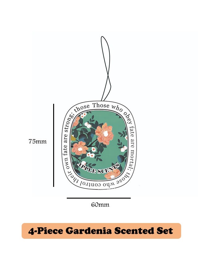 Beauenty Gardenia Scented Car Air Freshener Gel Aromatherapy Ornament Long-Lasting Fragrance  Natural Deodorizer for Car Home Decor - Image 2