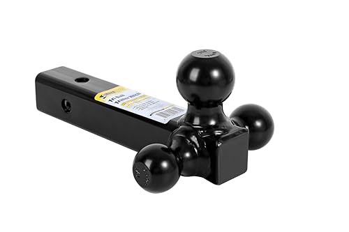 MaxxHaul 70270 Trailer Hitch Hollow Shaft Triple Ball Mount Black - Image 1