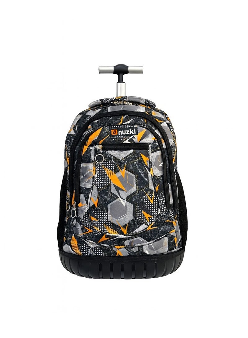 نوزكي حقيبة مدرسية ترولي نوزكي للطلاب - مقاس 16 بوصة - حقيبة متعددة الوظائف بعجلات - مناسبة للأولاد والبنات - Image 1