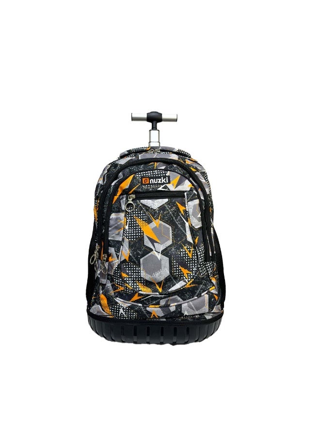 نوزكي حقيبة مدرسية ترولي نوزكي للطلاب - مقاس 16 بوصة - حقيبة متعددة الوظائف بعجلات - مناسبة للأولاد والبنات - Image 2