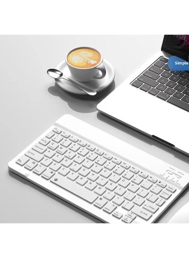 Wireless Bluetooth Keyboard Mouse Set For IPad For Huawei For Xiaomi Mobile Phones Tablets Eight Colors Available Wireless Keyboard-Color:Light Green-Product Type:Keyboard Dual-mode Mouse (mouse Charging) - Image 4