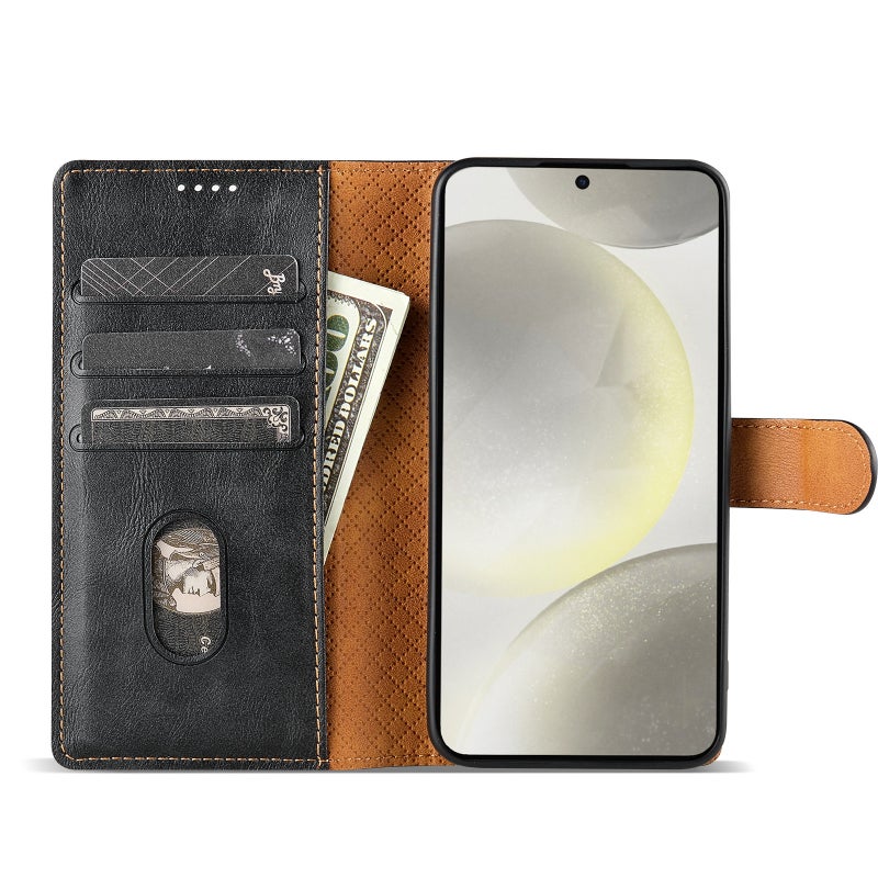 HuHa Case Cover For Samsung Galaxy A33 5G N.BEKUS CSJ-P1 Solid Color Leather Phone Case(Black) - Image 4