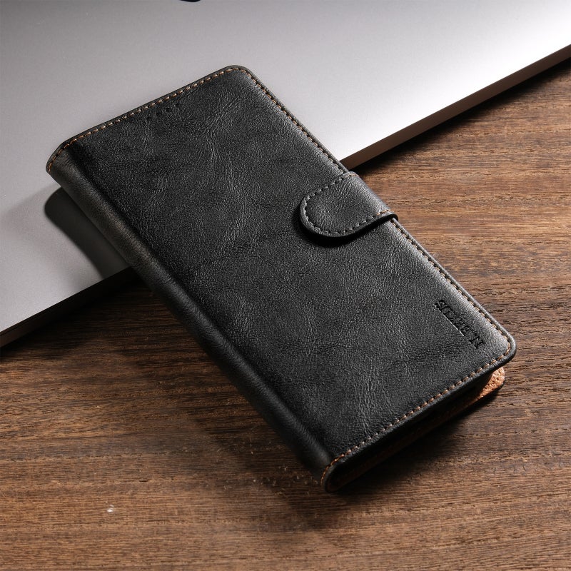 HuHa Case Cover For Samsung Galaxy A33 5G N.BEKUS CSJ-P1 Solid Color Leather Phone Case(Black) - Image 2