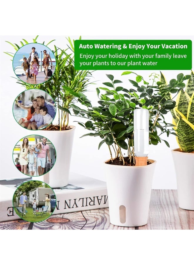 Generic 4pcs Plant Self Watering Stakes 12 Pack Terracotta Watering Spikes for Indoor and Outdoor Plants,Wine Bottle Plant Watering Devices, Automatic Plant Waterers for Vacation  - Image 1