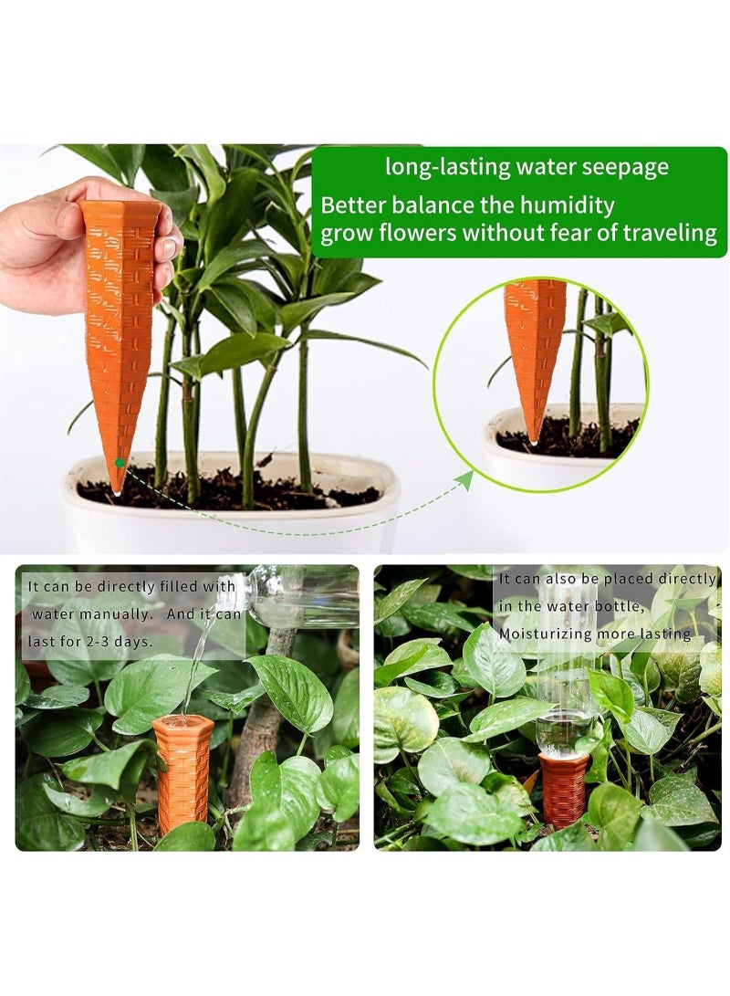 Generic 4pcs Plant Self Watering Stakes 12 Pack Terracotta Watering Spikes for Indoor and Outdoor Plants,Wine Bottle Plant Watering Devices, Automatic Plant Waterers for Vacation  - Image 5
