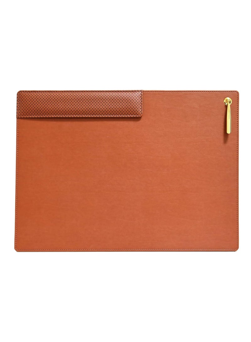 FIS طقم مكتب تنفيذي من 5 قطع من FIS في صندوق هدايا، بولي يوريثين إيطالي، لون بني - FSDS221BR - Image 3