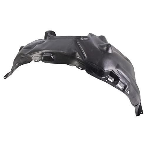 TRQ Front Right Inner Fender Liner Black Passenger Side Compatible with 2018-2019 Toyota Camry TO1249214 TO1249215 TO1249219 TO1249220 - Image 2