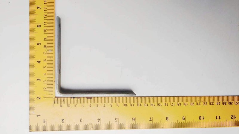FTE Strong Iron Heavy Duty L Angles Clamps Brackets for Shelves Support with Double Hole 4x4 Inch 11x12 cm Set of 4 Pieces - Image 3
