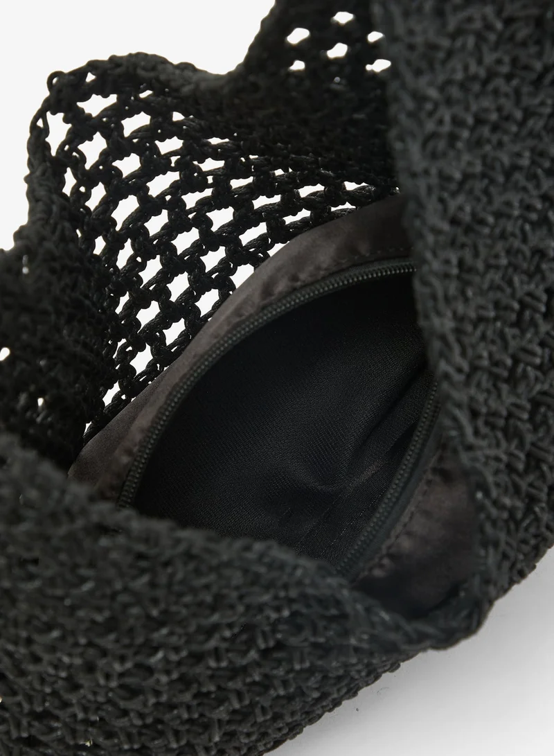 GLAMOROUS  Woven Fringe Tote Bag for Women | Best Price UAE
