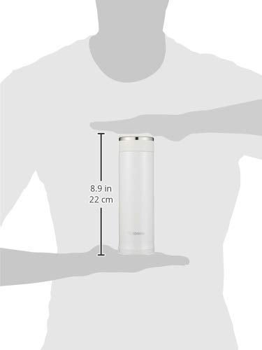 Zojirushi SM-JF48-WA Water Bottle, Stainless Steel Mug, Bottle, Direct Drinking, Lightweight, Cold Retention, 16.2 fl oz (480 ml), White - Image 3