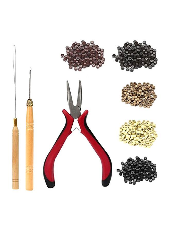 NIBEMINENT Hair Extension Tool Kit Multicolour - Image 1