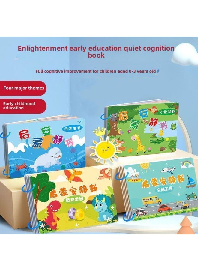 Generic - Baby Tearing Book Puzzle Enlightenment Quiet Hand Tearing Book Early Education Hook And Loop Pull Paste Baby Children's Toys 0-3 Years Old-Color:[cute Animals + Transportation]-Specification:Guaranteed Authenticity [magic Book For 0-3 Years Old] - Image 1